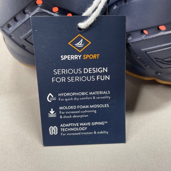 NEW Sperry Shoes Womens 8 blue water strider rubber slip on outdoor kayak boat - Picture 8 of 10
